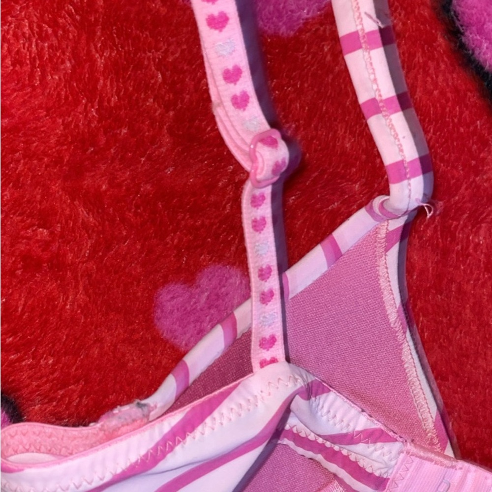 Pink Striped Bra - Picture 5 of 6